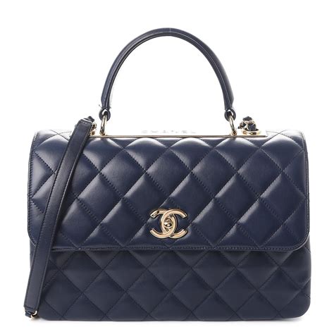 navy blue quilted chanel bag|navy blue chanel purse.